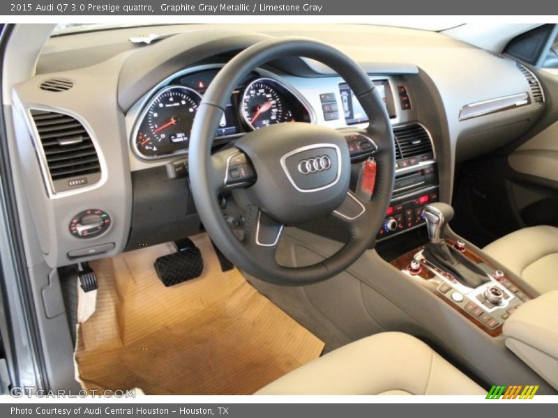 Graphite Gray Metallic / Limestone Gray 2015 Audi Q7 3.0 Prestige quattro