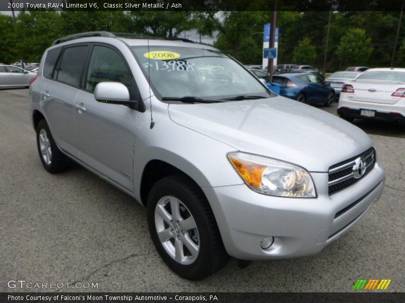 Classic Silver Metallic / Ash 2008 Toyota RAV4 Limited V6