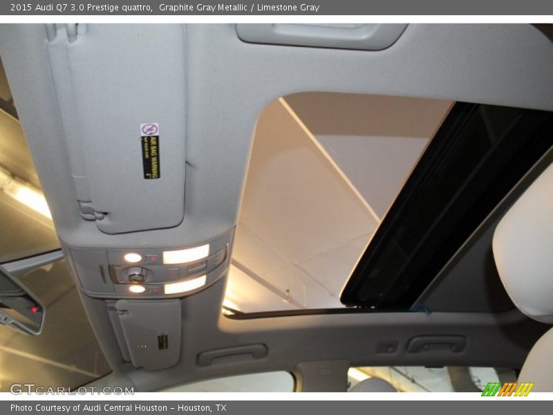Graphite Gray Metallic / Limestone Gray 2015 Audi Q7 3.0 Prestige quattro