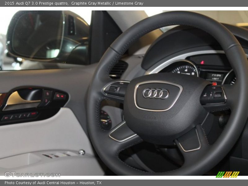 Graphite Gray Metallic / Limestone Gray 2015 Audi Q7 3.0 Prestige quattro