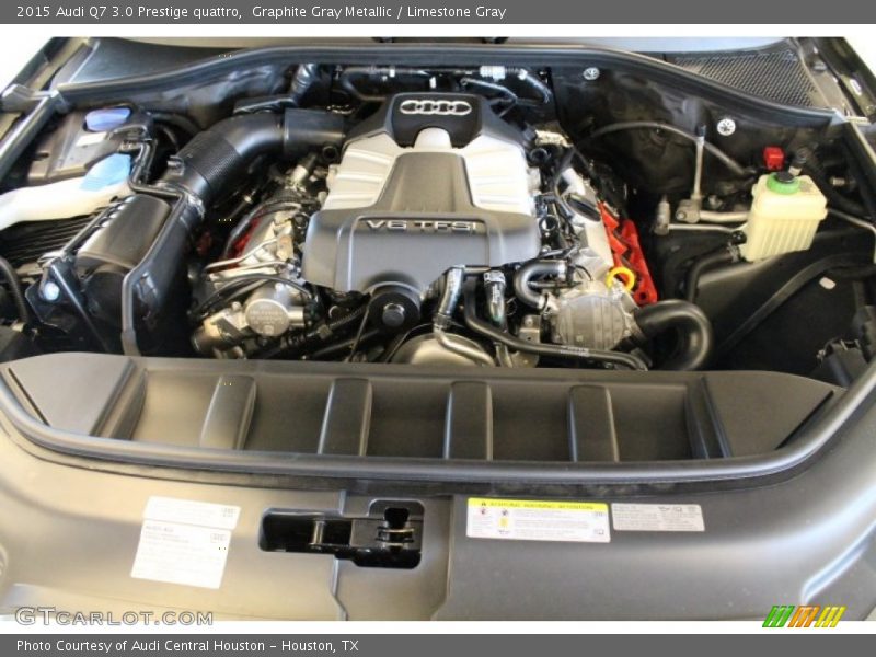Graphite Gray Metallic / Limestone Gray 2015 Audi Q7 3.0 Prestige quattro