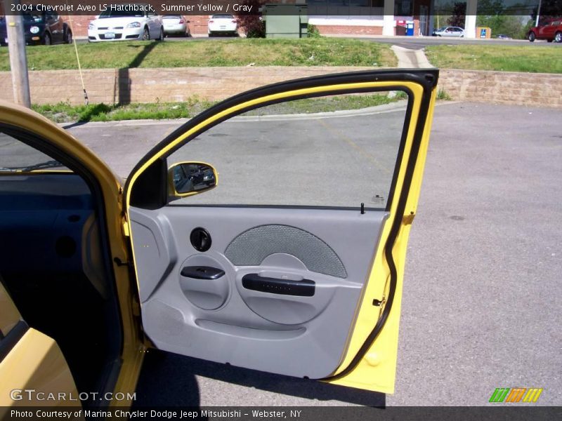 Summer Yellow / Gray 2004 Chevrolet Aveo LS Hatchback