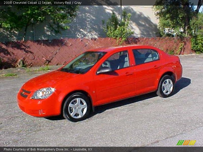 Victory Red / Gray 2008 Chevrolet Cobalt LS Sedan