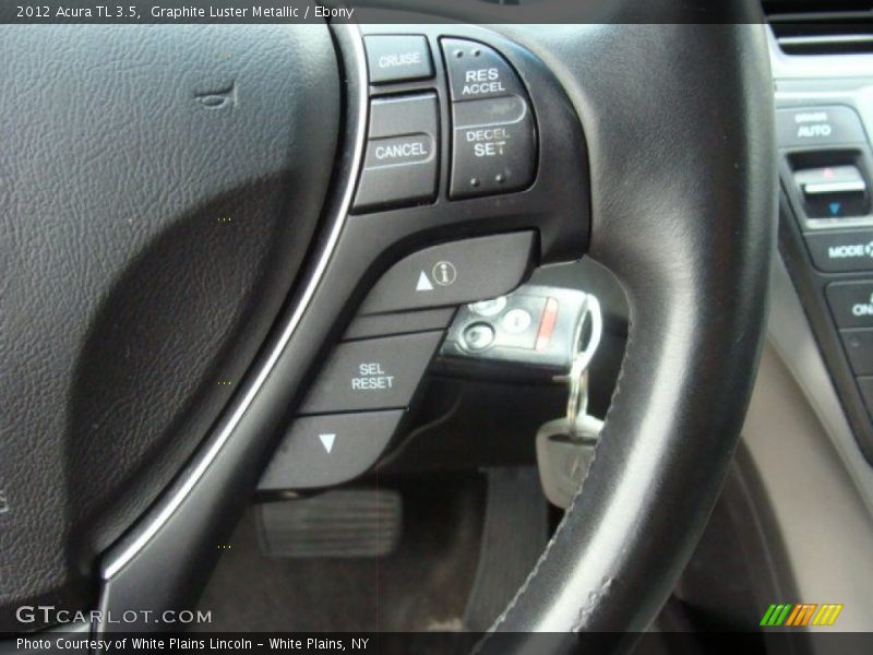 Graphite Luster Metallic / Ebony 2012 Acura TL 3.5