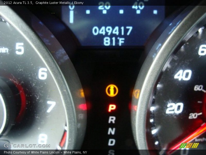 Graphite Luster Metallic / Ebony 2012 Acura TL 3.5