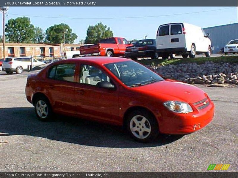 Victory Red / Gray 2008 Chevrolet Cobalt LS Sedan