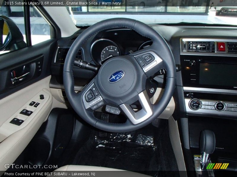 Crystal Black Silica / Warm Ivory 2015 Subaru Legacy 3.6R Limited