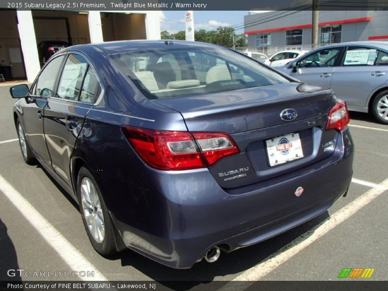 Twilight Blue Metallic / Warm Ivory 2015 Subaru Legacy 2.5i Premium