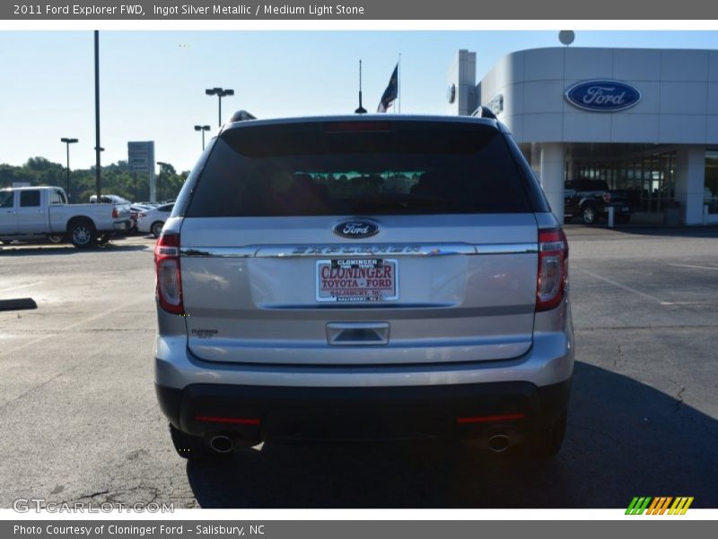 Ingot Silver Metallic / Medium Light Stone 2011 Ford Explorer FWD