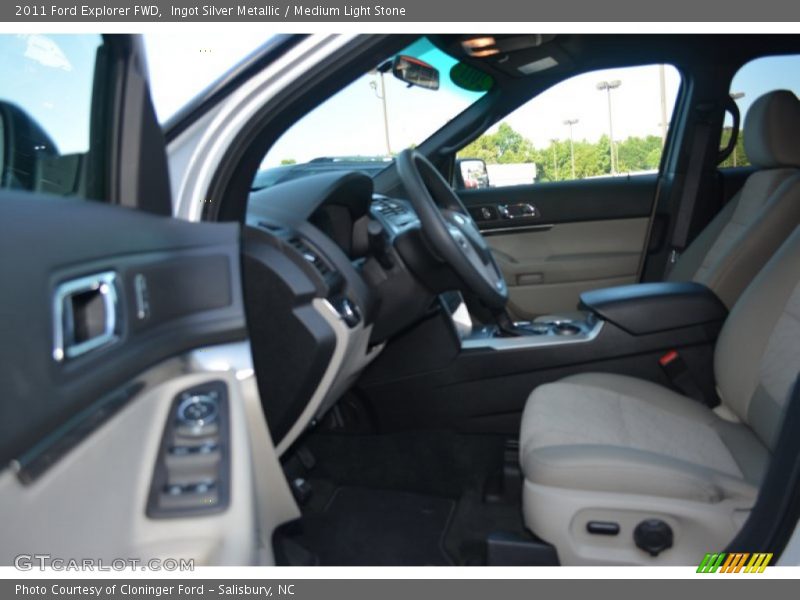 Ingot Silver Metallic / Medium Light Stone 2011 Ford Explorer FWD
