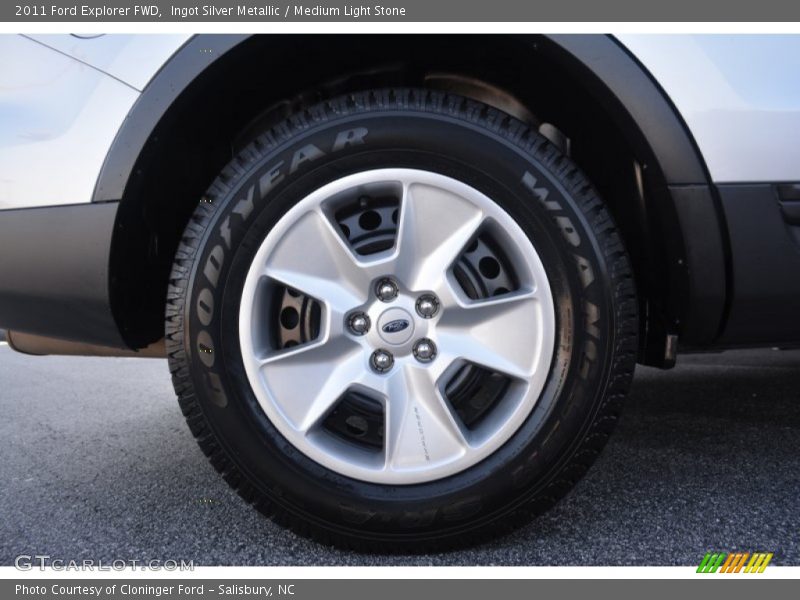 Ingot Silver Metallic / Medium Light Stone 2011 Ford Explorer FWD