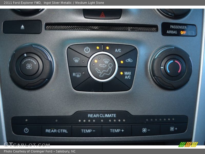 Ingot Silver Metallic / Medium Light Stone 2011 Ford Explorer FWD