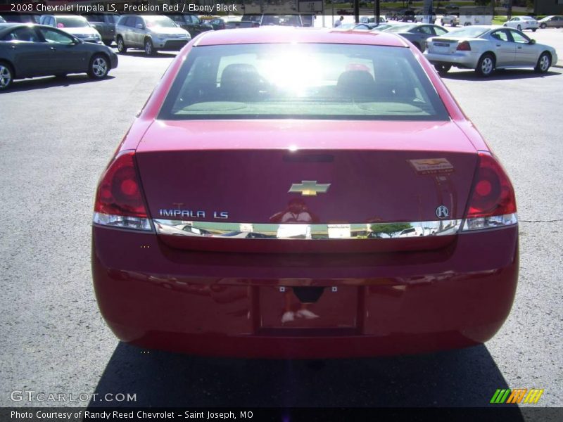 Precision Red / Ebony Black 2008 Chevrolet Impala LS