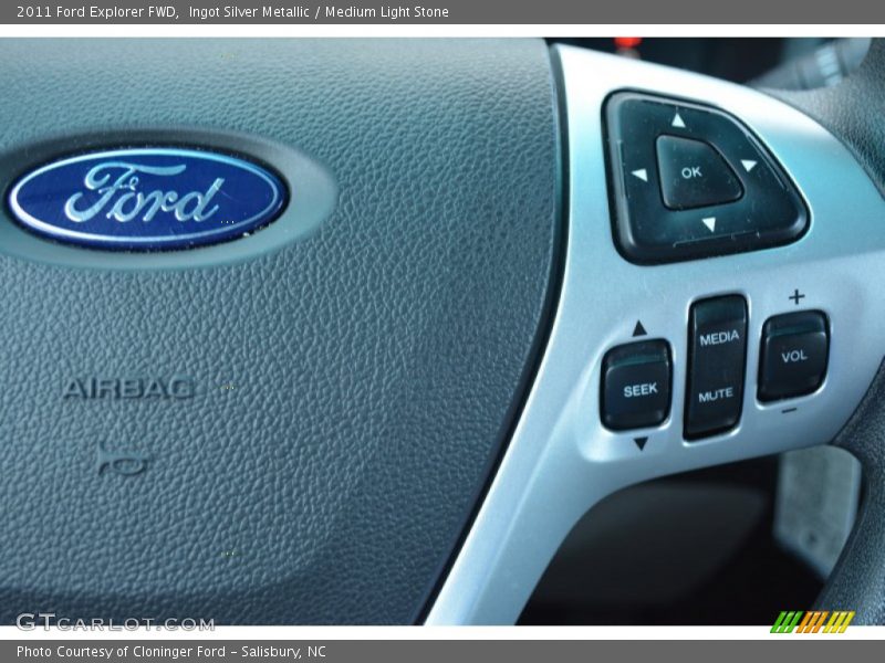 Ingot Silver Metallic / Medium Light Stone 2011 Ford Explorer FWD