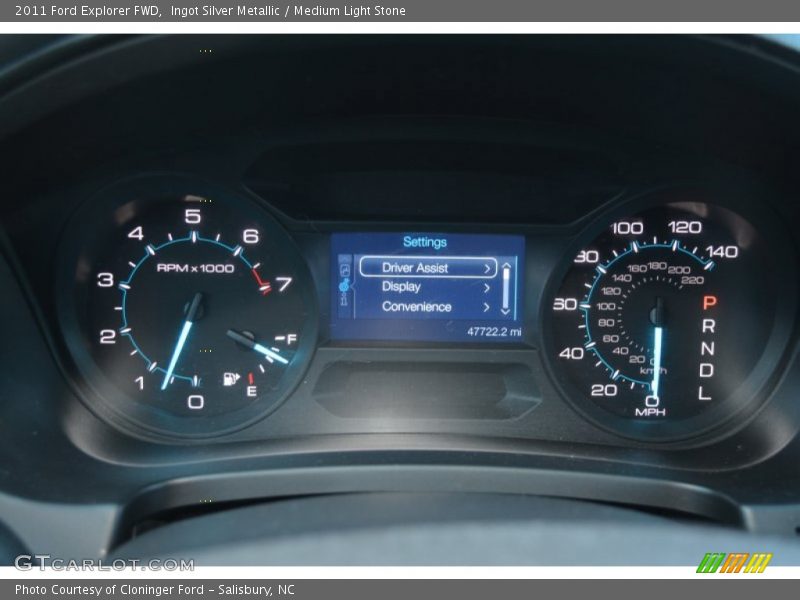 Ingot Silver Metallic / Medium Light Stone 2011 Ford Explorer FWD