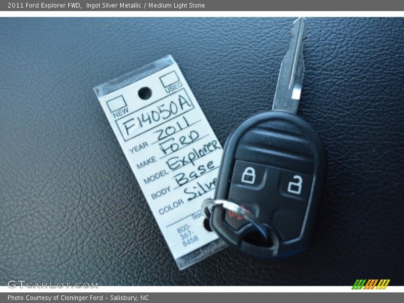 Ingot Silver Metallic / Medium Light Stone 2011 Ford Explorer FWD