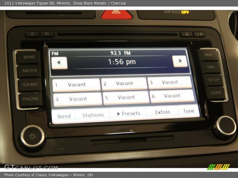 Deep Black Metallic / Charcoal 2011 Volkswagen Tiguan SEL 4Motion