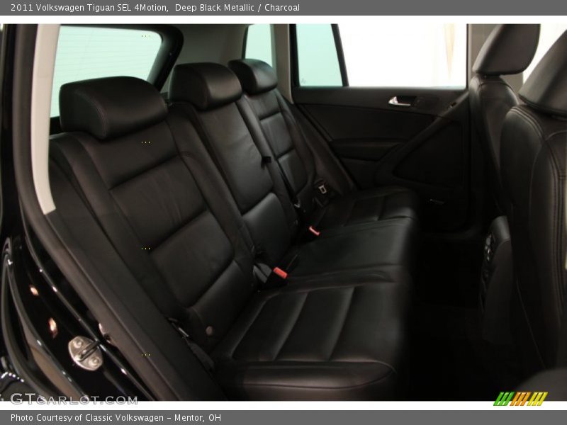 Deep Black Metallic / Charcoal 2011 Volkswagen Tiguan SEL 4Motion