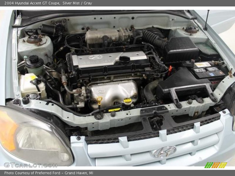 Silver Mist / Gray 2004 Hyundai Accent GT Coupe