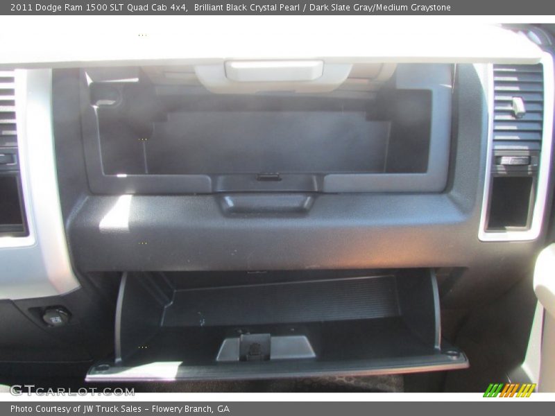 Brilliant Black Crystal Pearl / Dark Slate Gray/Medium Graystone 2011 Dodge Ram 1500 SLT Quad Cab 4x4