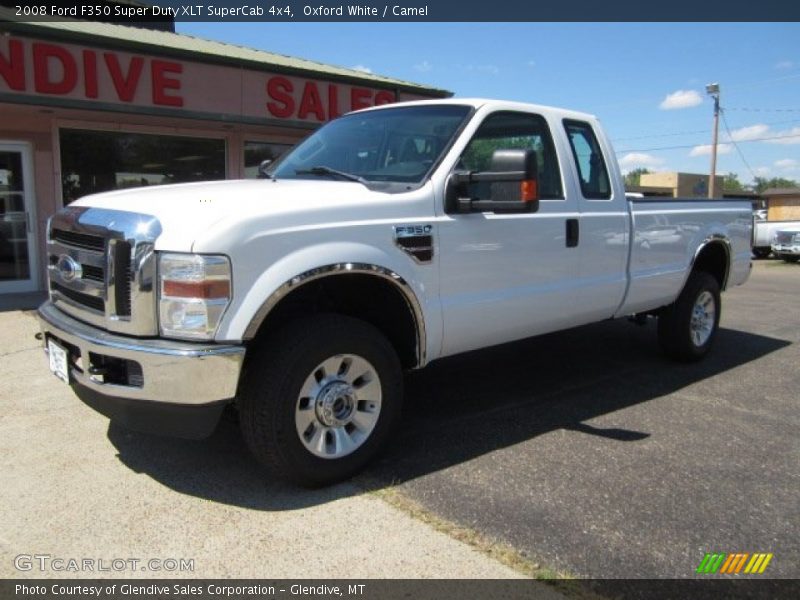 Oxford White / Camel 2008 Ford F350 Super Duty XLT SuperCab 4x4
