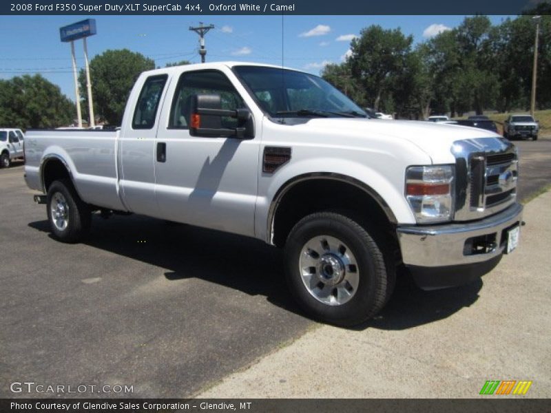 Oxford White / Camel 2008 Ford F350 Super Duty XLT SuperCab 4x4