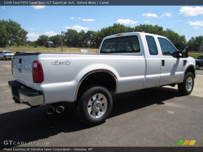 Oxford White / Camel 2008 Ford F350 Super Duty XLT SuperCab 4x4