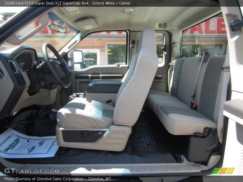 Oxford White / Camel 2008 Ford F350 Super Duty XLT SuperCab 4x4