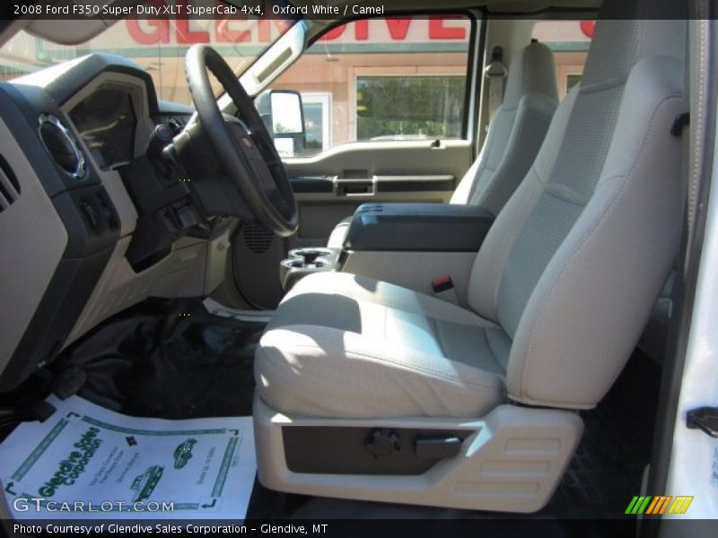 Oxford White / Camel 2008 Ford F350 Super Duty XLT SuperCab 4x4