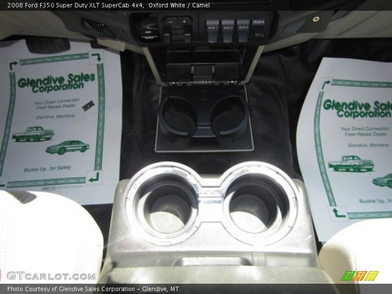 Oxford White / Camel 2008 Ford F350 Super Duty XLT SuperCab 4x4