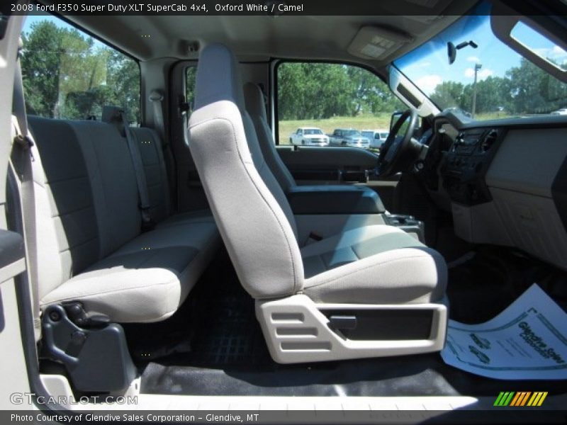 Oxford White / Camel 2008 Ford F350 Super Duty XLT SuperCab 4x4