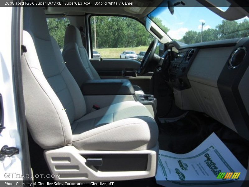 Oxford White / Camel 2008 Ford F350 Super Duty XLT SuperCab 4x4