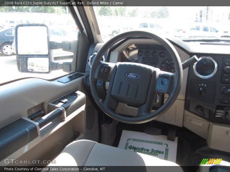 Oxford White / Camel 2008 Ford F350 Super Duty XLT SuperCab 4x4