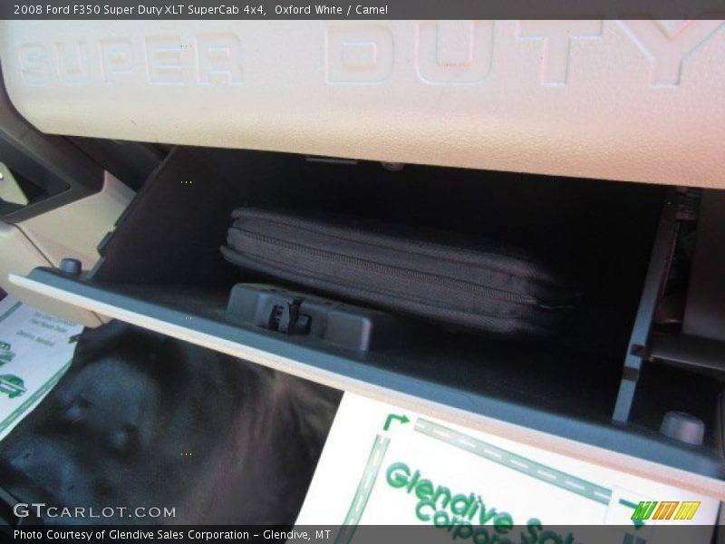 Oxford White / Camel 2008 Ford F350 Super Duty XLT SuperCab 4x4