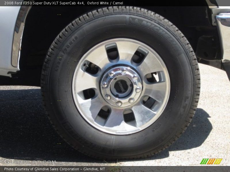 Oxford White / Camel 2008 Ford F350 Super Duty XLT SuperCab 4x4