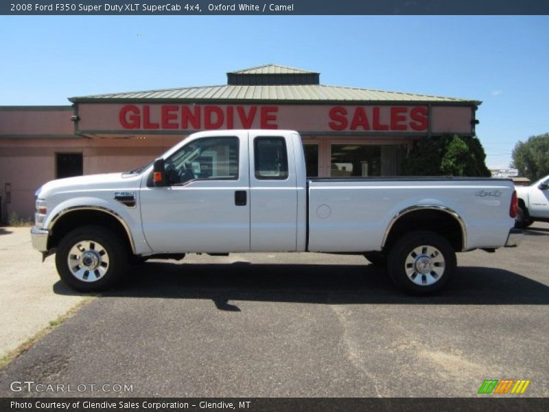 Oxford White / Camel 2008 Ford F350 Super Duty XLT SuperCab 4x4