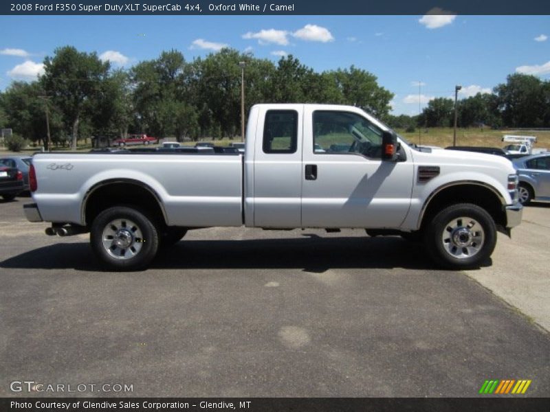 Oxford White / Camel 2008 Ford F350 Super Duty XLT SuperCab 4x4