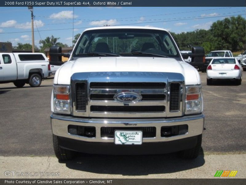 Oxford White / Camel 2008 Ford F350 Super Duty XLT SuperCab 4x4