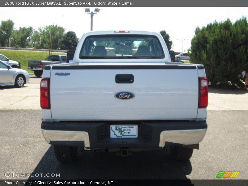 Oxford White / Camel 2008 Ford F350 Super Duty XLT SuperCab 4x4