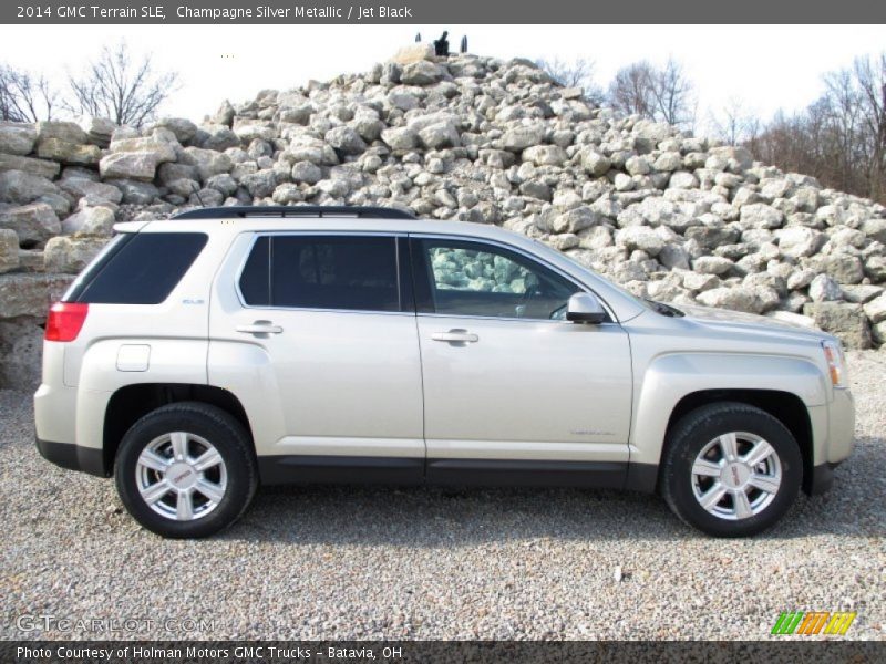 Champagne Silver Metallic / Jet Black 2014 GMC Terrain SLE