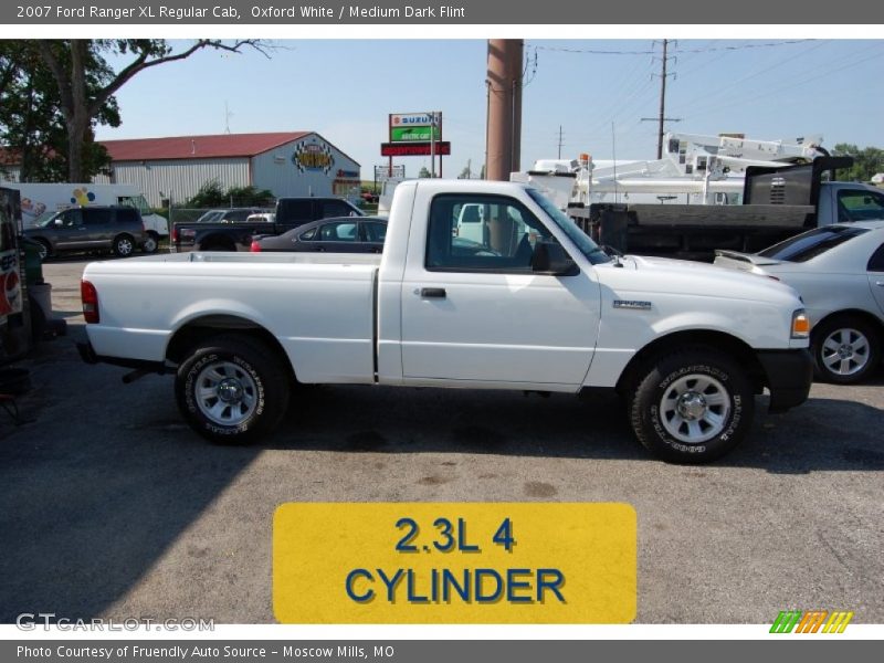 Oxford White / Medium Dark Flint 2007 Ford Ranger XL Regular Cab