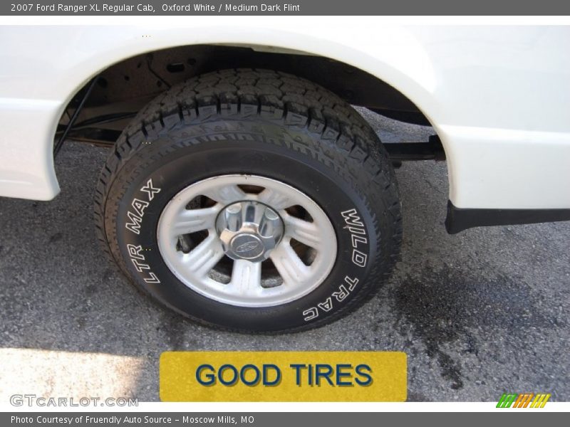 Oxford White / Medium Dark Flint 2007 Ford Ranger XL Regular Cab
