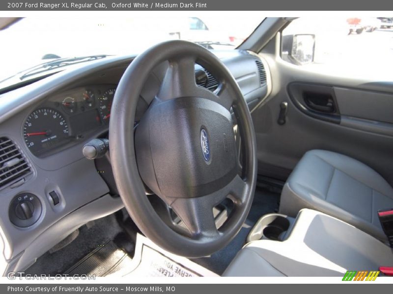 Oxford White / Medium Dark Flint 2007 Ford Ranger XL Regular Cab