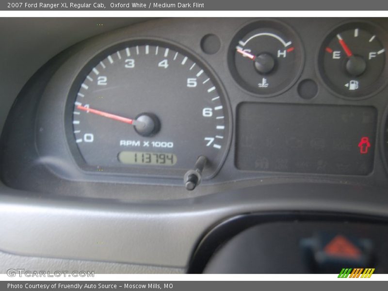 Oxford White / Medium Dark Flint 2007 Ford Ranger XL Regular Cab