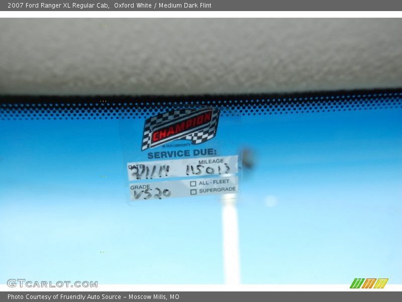 Oxford White / Medium Dark Flint 2007 Ford Ranger XL Regular Cab