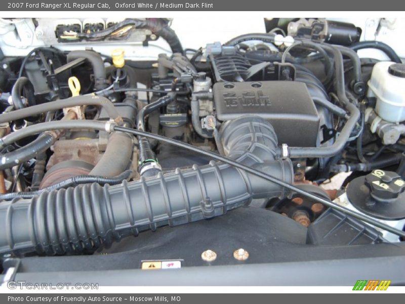 Oxford White / Medium Dark Flint 2007 Ford Ranger XL Regular Cab