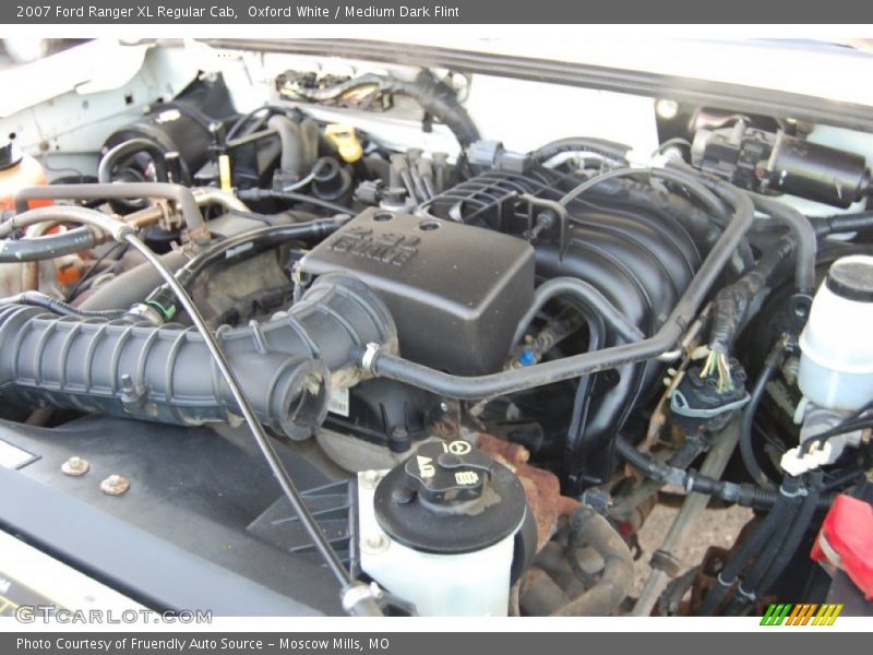 Oxford White / Medium Dark Flint 2007 Ford Ranger XL Regular Cab