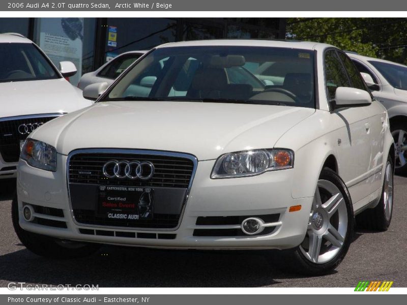 Arctic White / Beige 2006 Audi A4 2.0T quattro Sedan