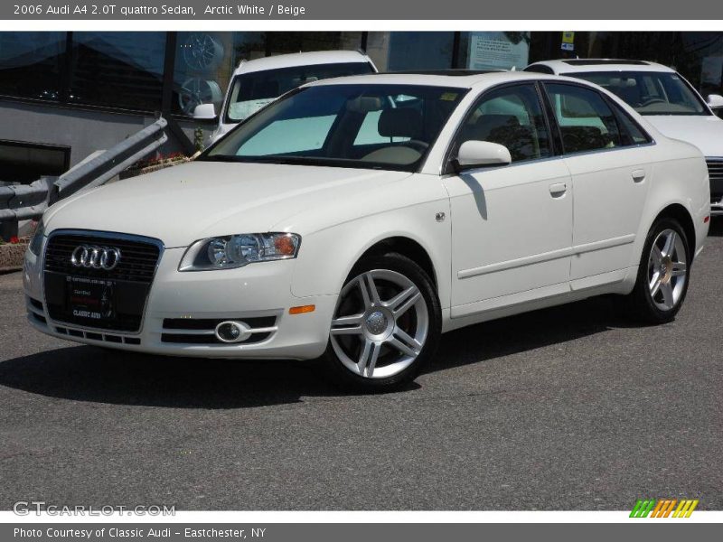 Arctic White / Beige 2006 Audi A4 2.0T quattro Sedan