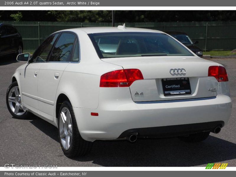 Arctic White / Beige 2006 Audi A4 2.0T quattro Sedan